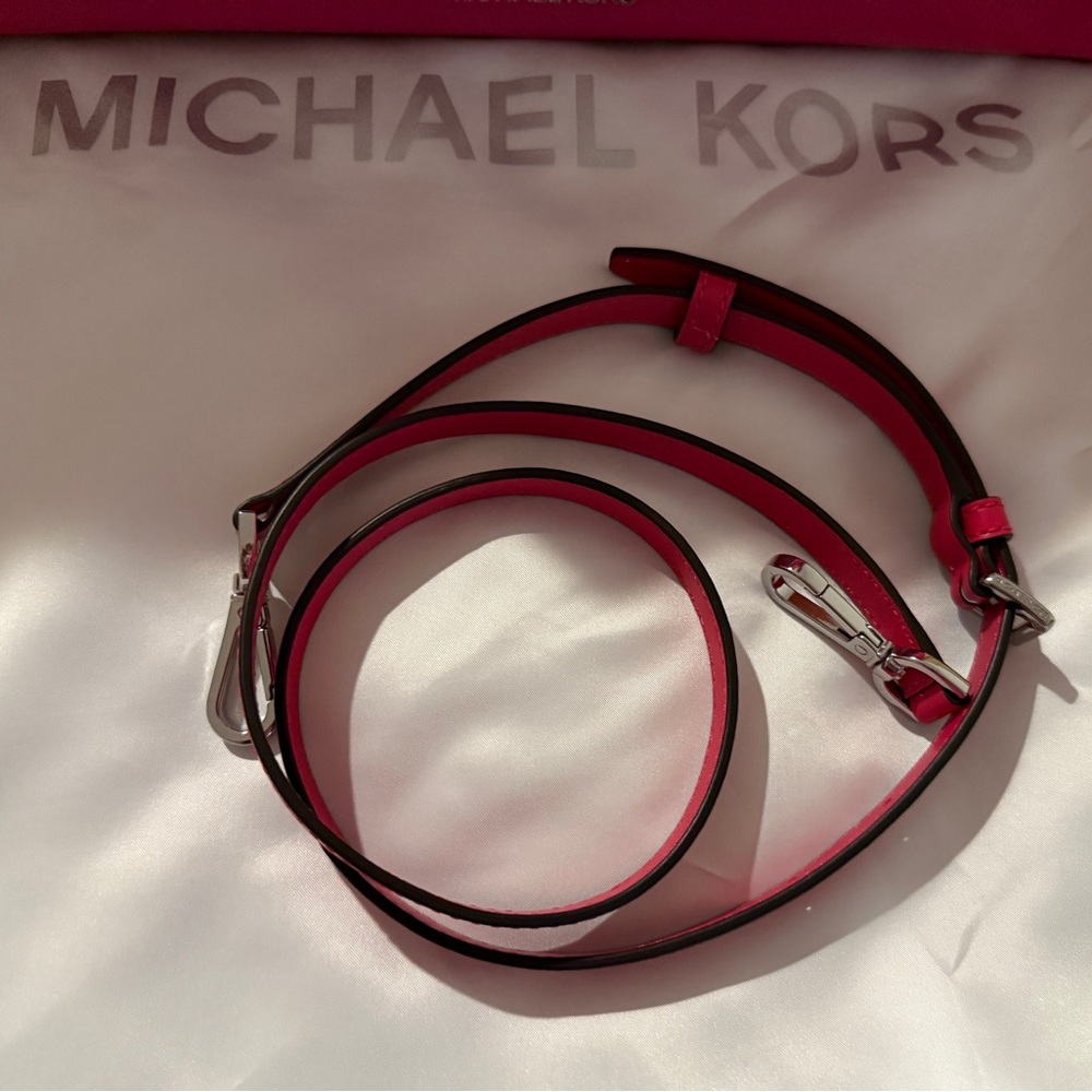 Michael Kors Fuchsia Satchel Shoulder Bag NWT - Picture 5 of 9
